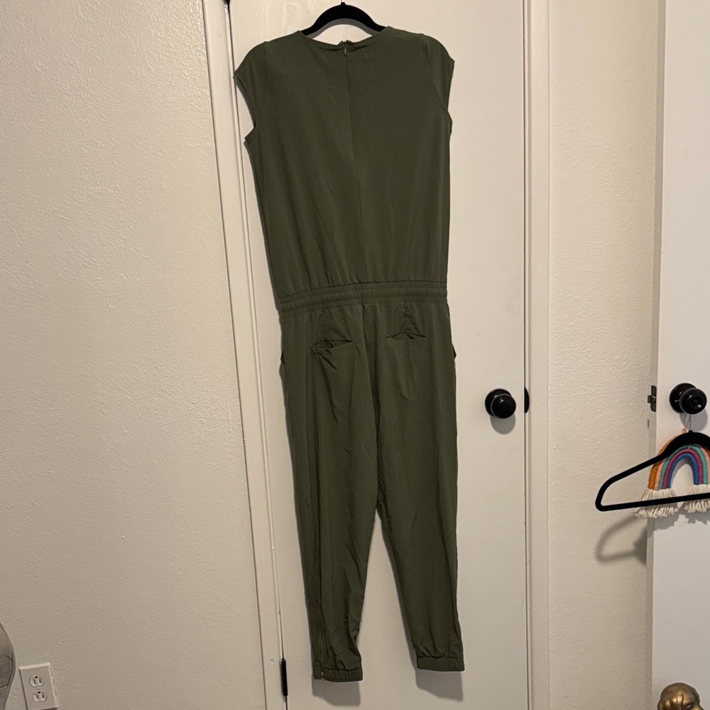 Albion Sage Green Sleeveless Jumpsuit - Picture 5 of 6